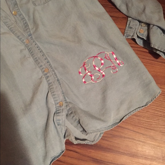New Direction Denim XL Shirt with initials - Picture 2 of 3